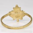 10k Yellow Gold Maple Leaf Ring | SZ 6.5 | For Discount