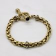 14k Yellow Gold with Amethyst Cabochon Wheat Link Bracelet | 8  | 1.4 ctw | Online