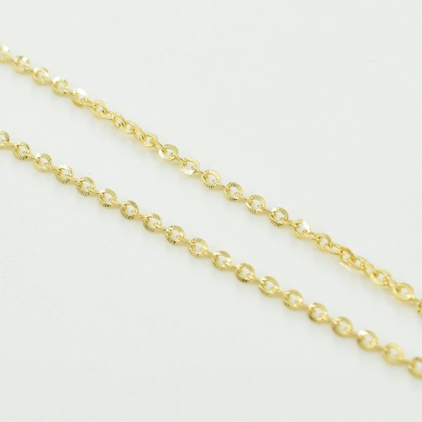 10k Yellow Gold Cable Chain | 15.5  | Fashion