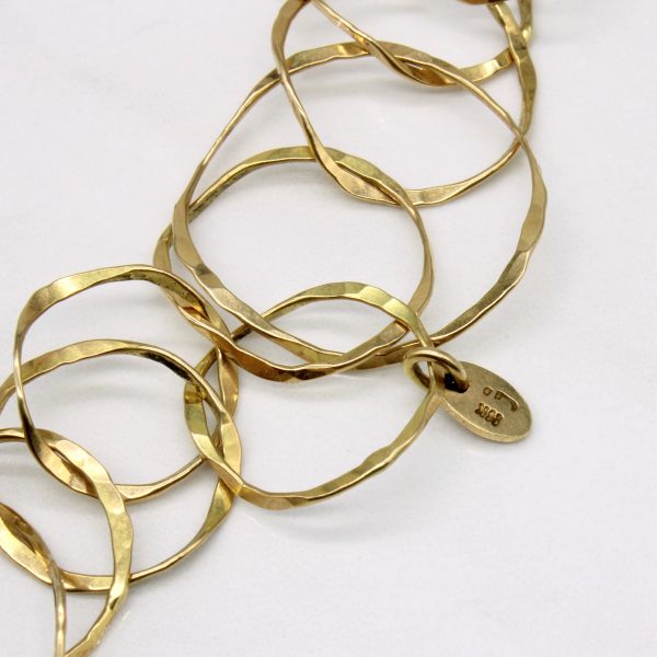 14k Yellow Gold Interlocked Circle Link Chain | 28  | Online now