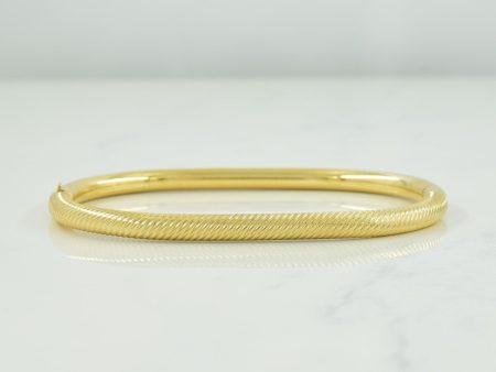 10k Yellow Gold Bangle | 7.5  | For Cheap