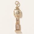 10k Yellow Gold Clock Charm Cheap