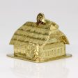 14k Yellow Gold House Pendant Online