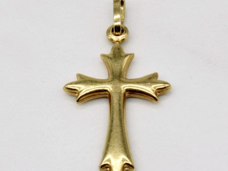 18k Yellow Gold Cross Pendant Supply