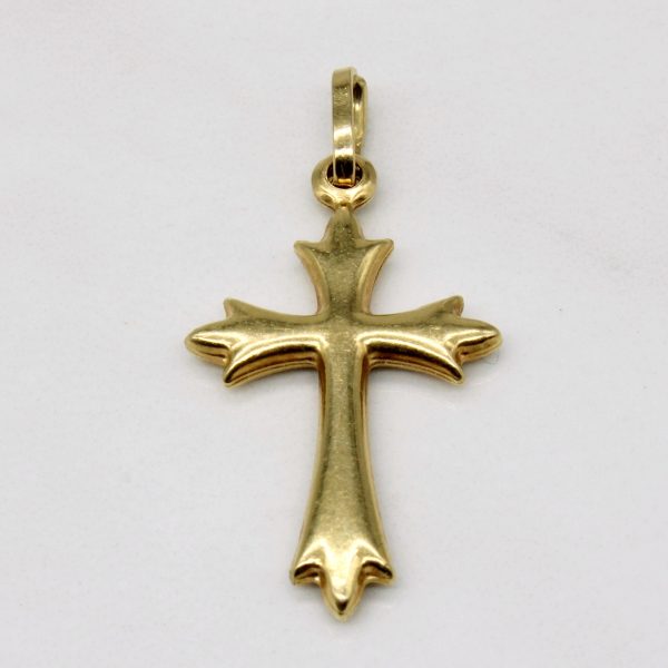 18k Yellow Gold Cross Pendant Supply