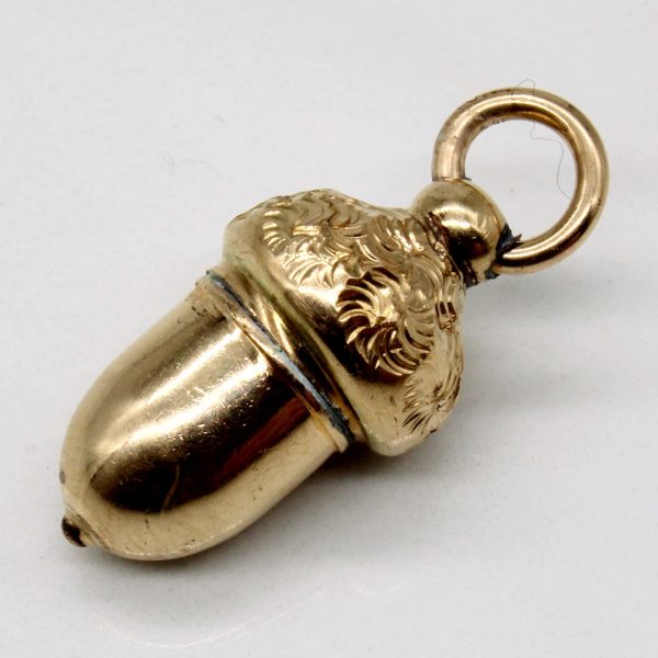 9k Yellow Gold Acorn Pendant Online