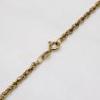 10k Yellow Gold Woven Circle Link Chain | 18  | Hot on Sale