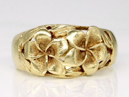 14k Yellow Gold Flower Ring | SZ 7.5 | For Discount