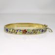 14k Yellow Gold Enamel Bracelet | 6.5  | Sale