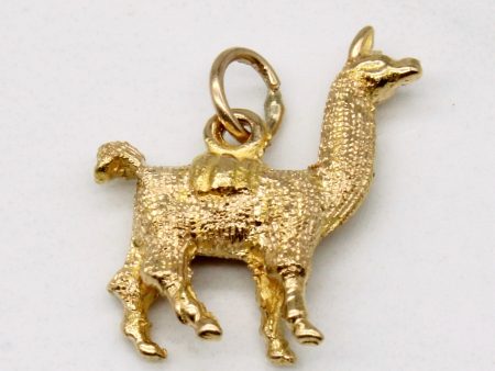 18k Yellow Gold Lamma Pendant Online Sale