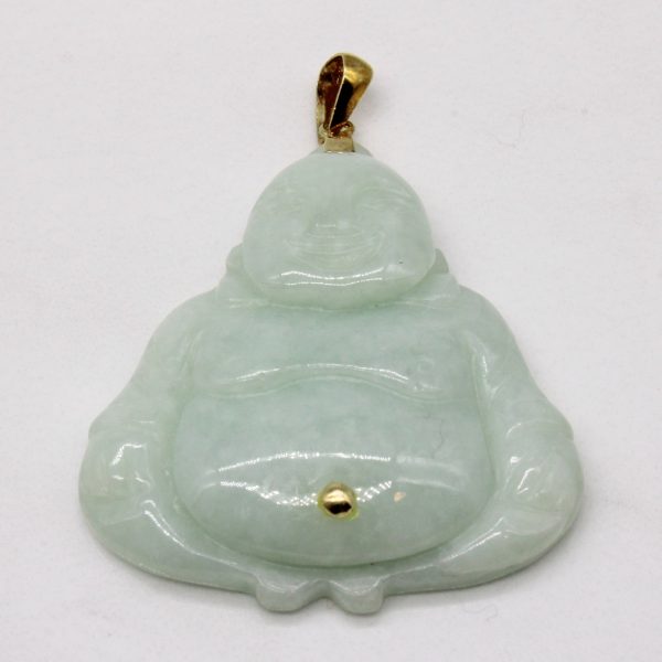 Carved Jadeite Buddha Pendant | 75.00ct | Online