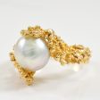 Baroque Pearl Bypass Ring | 6.00ct | SZ 7.75 | For Discount