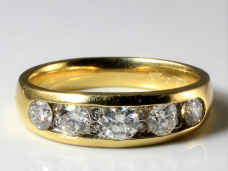 Channel Set Diamond Band | 0.79ctw | SZ 6 | Online