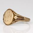 8k Yellow Gold  J.P.  Initial Ring | SZ 5.5 | For Discount