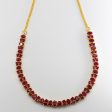 22k Yellow Gold and Ruby Necklace | 13.50 ctw | 16  on Sale