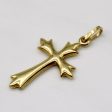 18k Yellow Gold Cross Pendant Supply