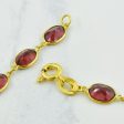 18k Yellow Gold Garnet Bracelet | 11.00ctw | 7  | Online