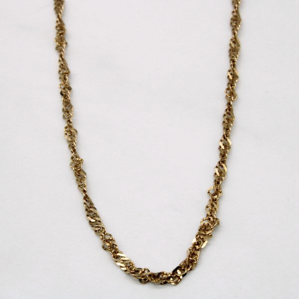 10k Yellow Gold Rope Chain | 25  | Hot on Sale