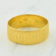 21k Yellow Gold Band | SZ 8.75 | Supply