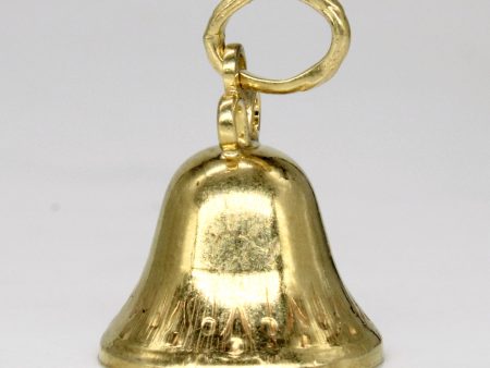 14k Yellow Gold Bell Pendant Online Hot Sale