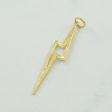 14k Yellow Gold Lightening Bolt Charm | For Cheap