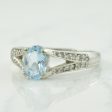 Aquamarine & Diamond Ring | 0.65ct, 0.12ctw | SZ 7.75 | Online now