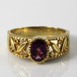 Bezel Set Rhodolite Garnet Filigree Ring | 0.80ct | SZ 7.75 | Online Sale