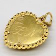 21k Yellow Gold Heart Pendant Discount