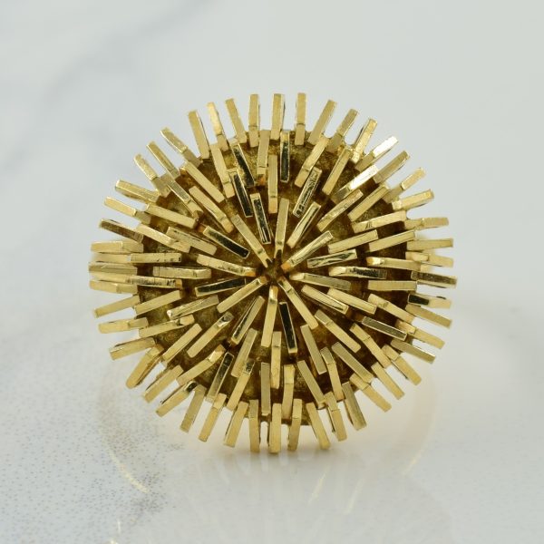 14k Yellow Gold Cocktail Ring | SZ 6.5 | Supply