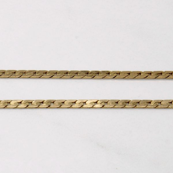 10k Yellow Gold Cuban Link Chain | 21  | Online