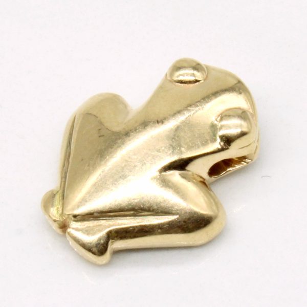 14k Yellow Gold Frog Pendant Cheap