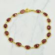 18k Yellow Gold Garnet Bracelet | 11.00ctw | 7  | Online