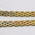 18k Tri Tone Gold Chain | 17  | on Sale