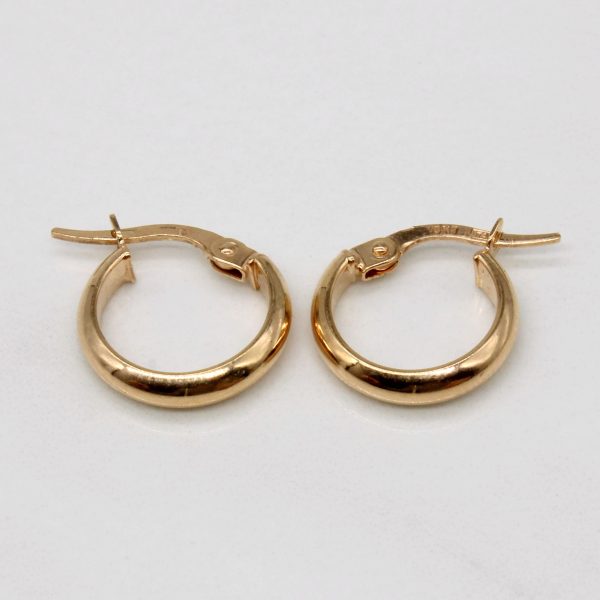 10k Yellow Gold Hoop Earrings on Sale