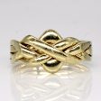 10k Yellow Gold Solved Puzzle Ring | SZ 10.25 | Sale