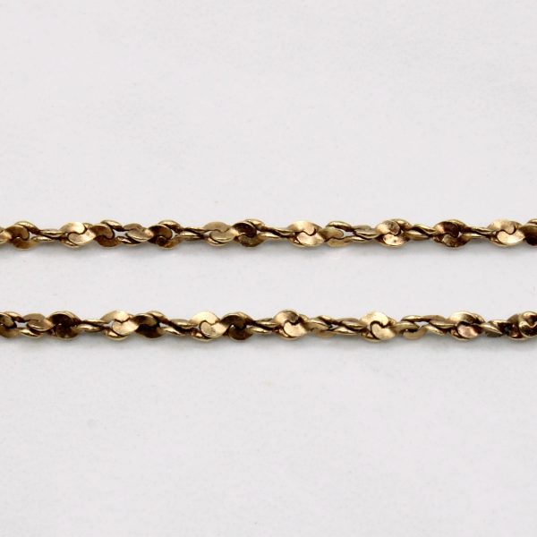 10k Yellow Gold S Link Rope Chain | 18  | Hot on Sale