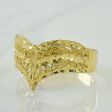 10k Yellow Gold Chevron Ring | SZ 8.75 | Supply