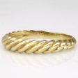 14k Yellow Gold Twisted Ring | SZ 7.75 | Online Hot Sale