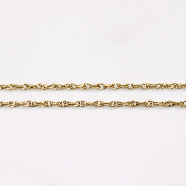 10k Yellow Gold Rope Chain Choker | 15  | Online