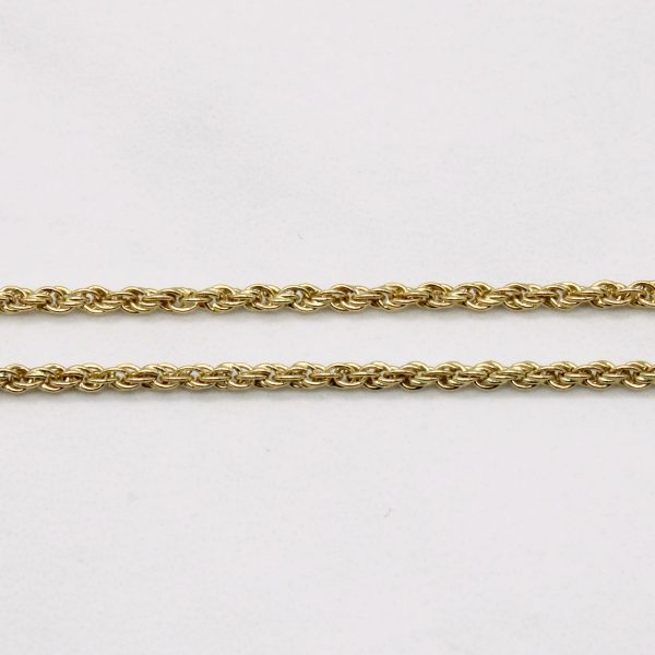 10k Yellow Gold Rope Chain | 20  | Sale