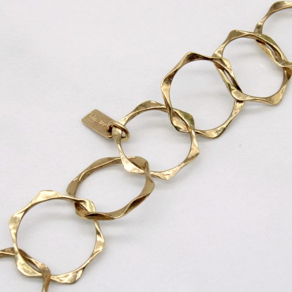 14k Yellow Gold Circle Link Chain | 28  | For Cheap