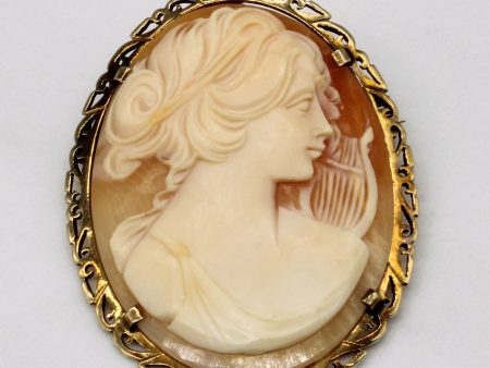 Carved Shell Cameo Brooch & Pendant | 17.00ct | Fashion