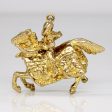 9k Yellow Gold Knight on Horseback Pendant Sale