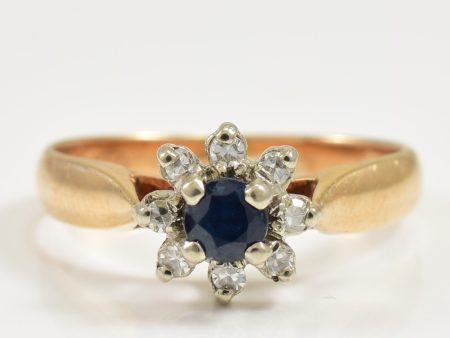 Blue Sapphire & Diamond Ring | 0.23ct, 0.08ctw | SZ 6.25 | For Discount