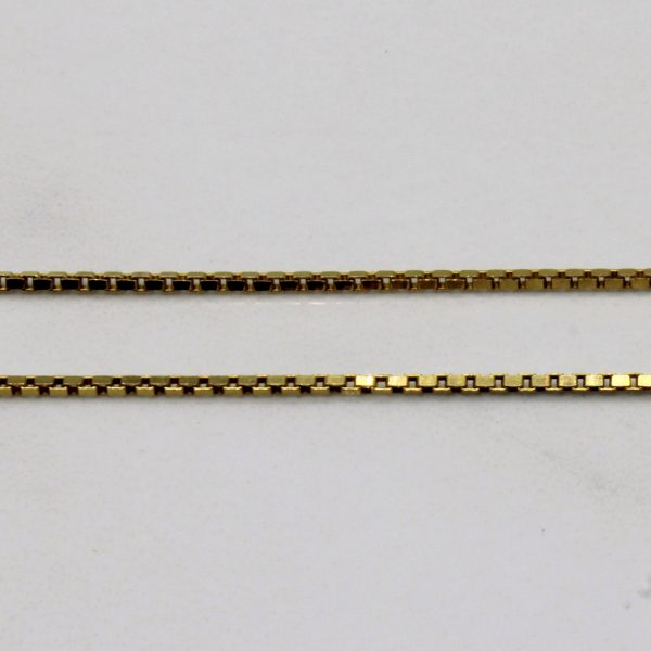 14k Yellow Gold Box Link Chain | 30  | For Cheap