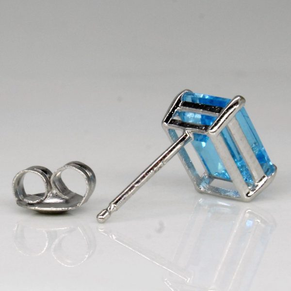 Blue Topaz Earrings | 3.50ctw | Sale