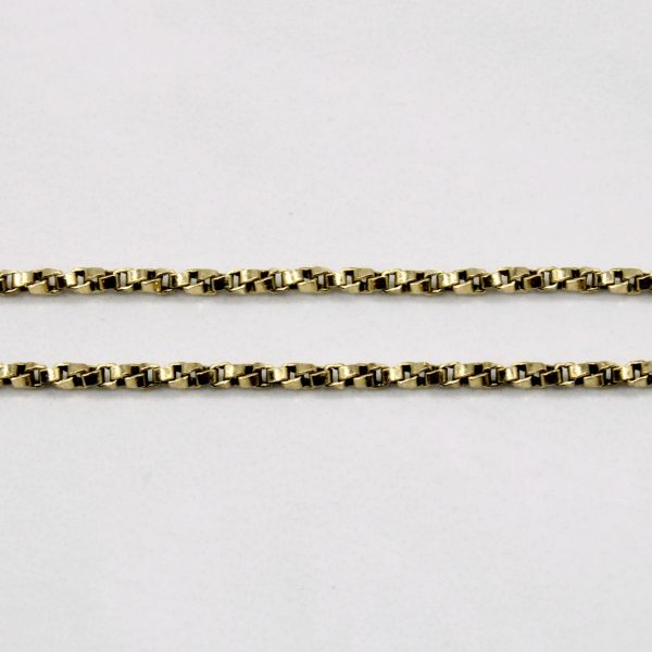 14k Yellow Gold Box Link Chain | 16  | on Sale