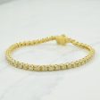 10k Yellow Gold Diamond Tennis Bracelet | 2.08ctw | 7  | Supply