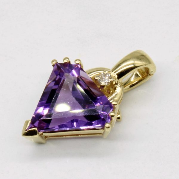 Amethyst & Diamond Pendant | 3.50ct, 0.03ct | Supply