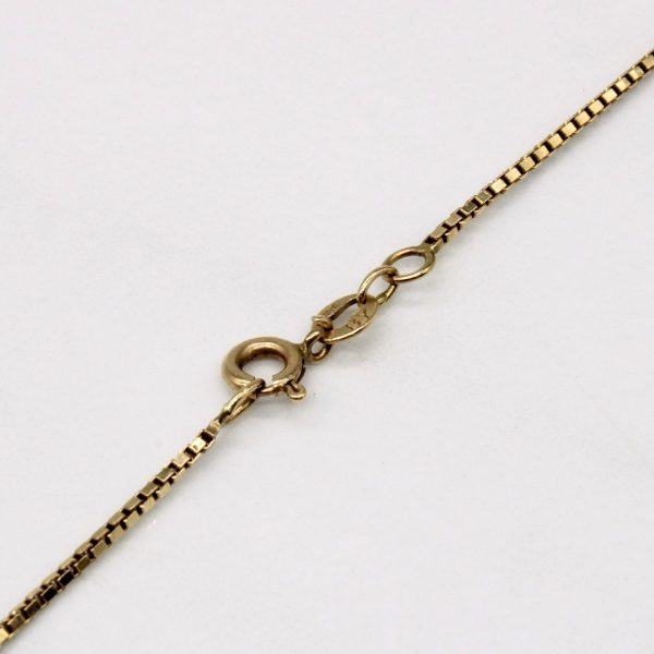 10k Yellow Gold Box Link Chain | 26  | Fashion